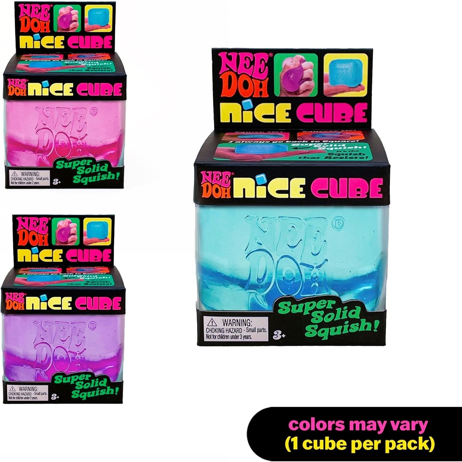 NeeDoh Nice Cube - Assorted - 1 Pack - Image 2
